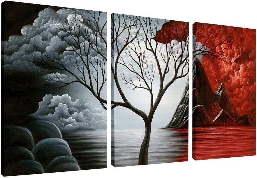 The Cloud Tree Abstract Canvas Wall Art XL Modern Print