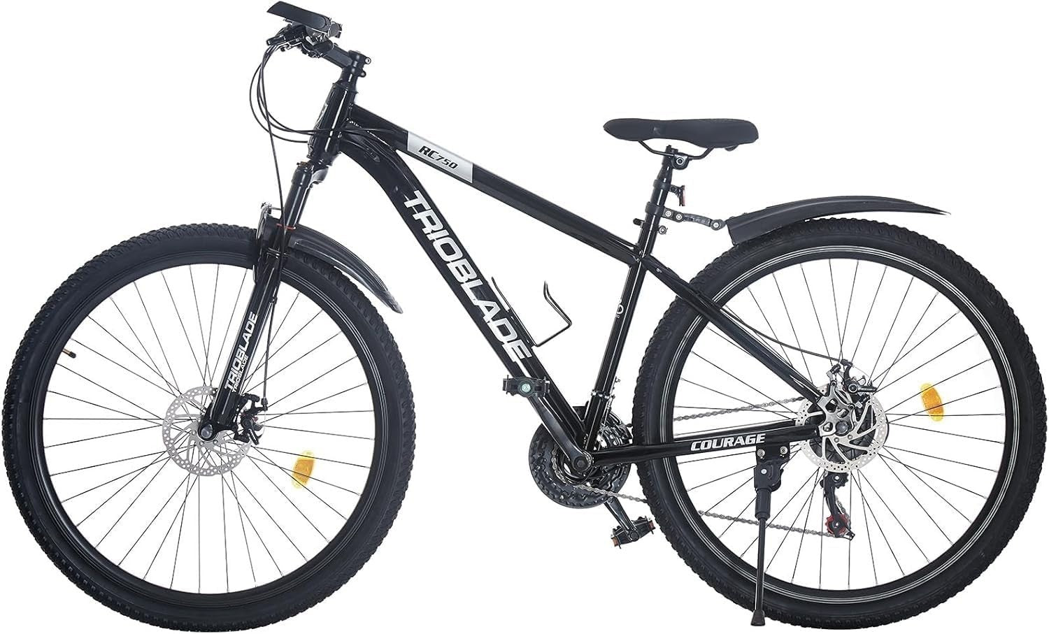 24" Mountain Bike with Dual Disc Brakes, Front Suspension, 21-Speed Adult