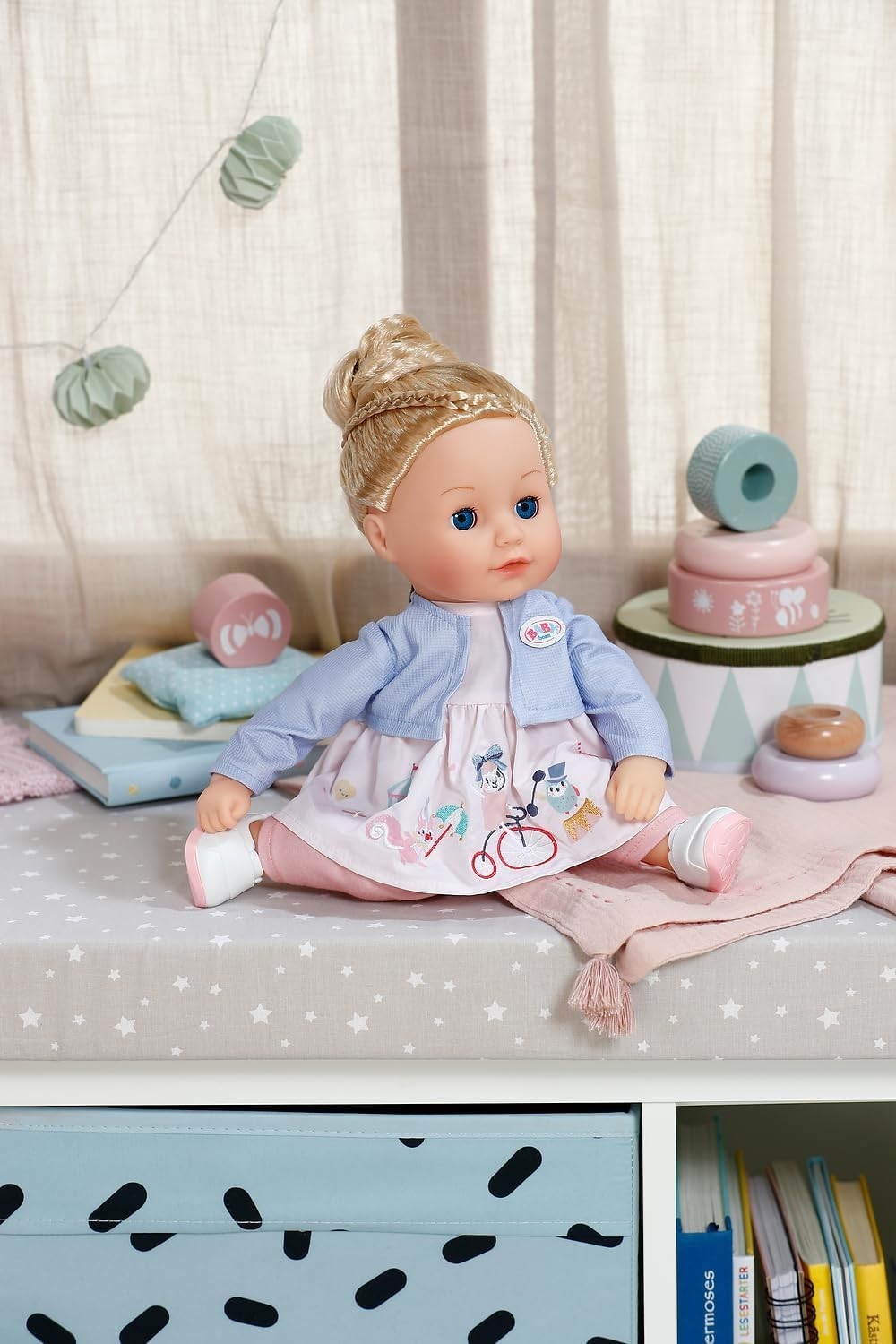 36cm Soft Baby Doll Blonde Hair Sleeping Eyes Toddler Safe 1+