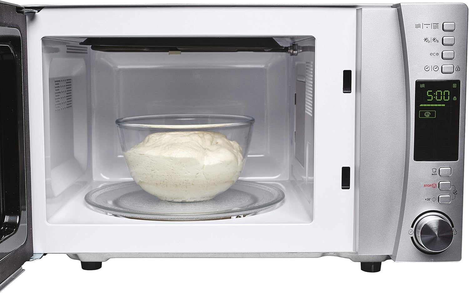 Silver 22L Digital Microwave 800W Grill Energy Class