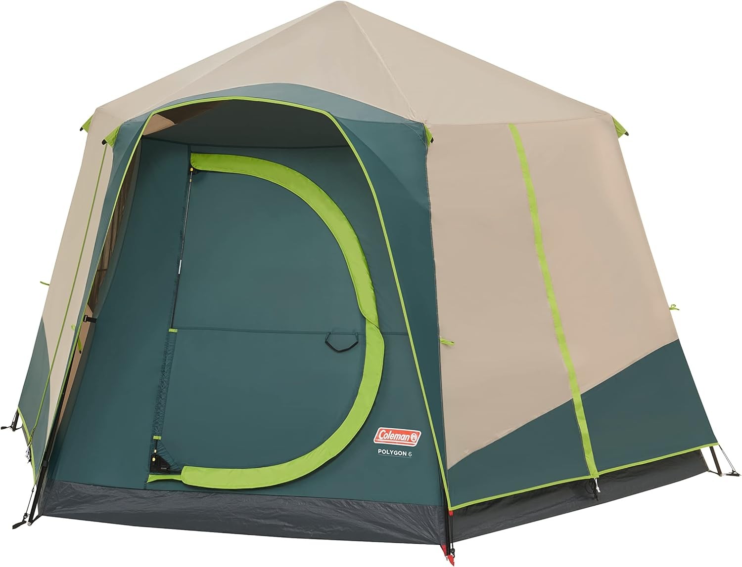 6 Person Family Camping Tent 360° View Waterproof Steel Pole