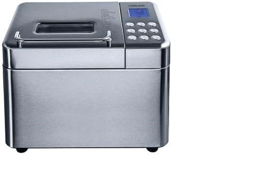 Bread Maker Machine 15 Programs 1kg Loaf 3 Sizes Delayed Start Silver Non-Stick