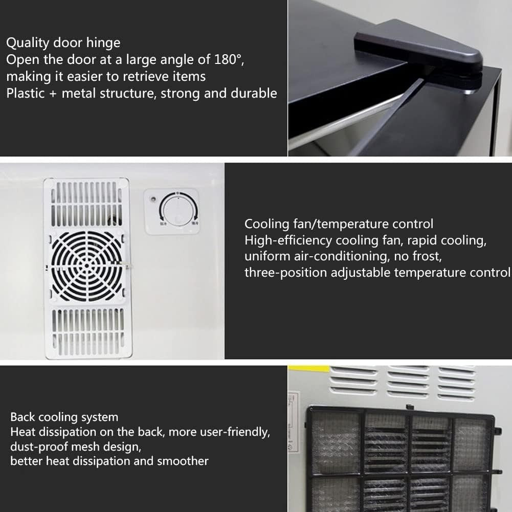 Mini Fridge 17L Compact Cooler Silver Quiet Manual Defrost Bedroom Office