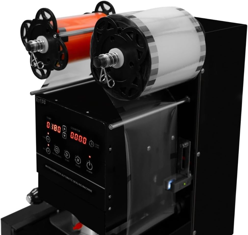 Automatic Cup Sealing Machine 500W Bubble Tea Shaker Double Frame
