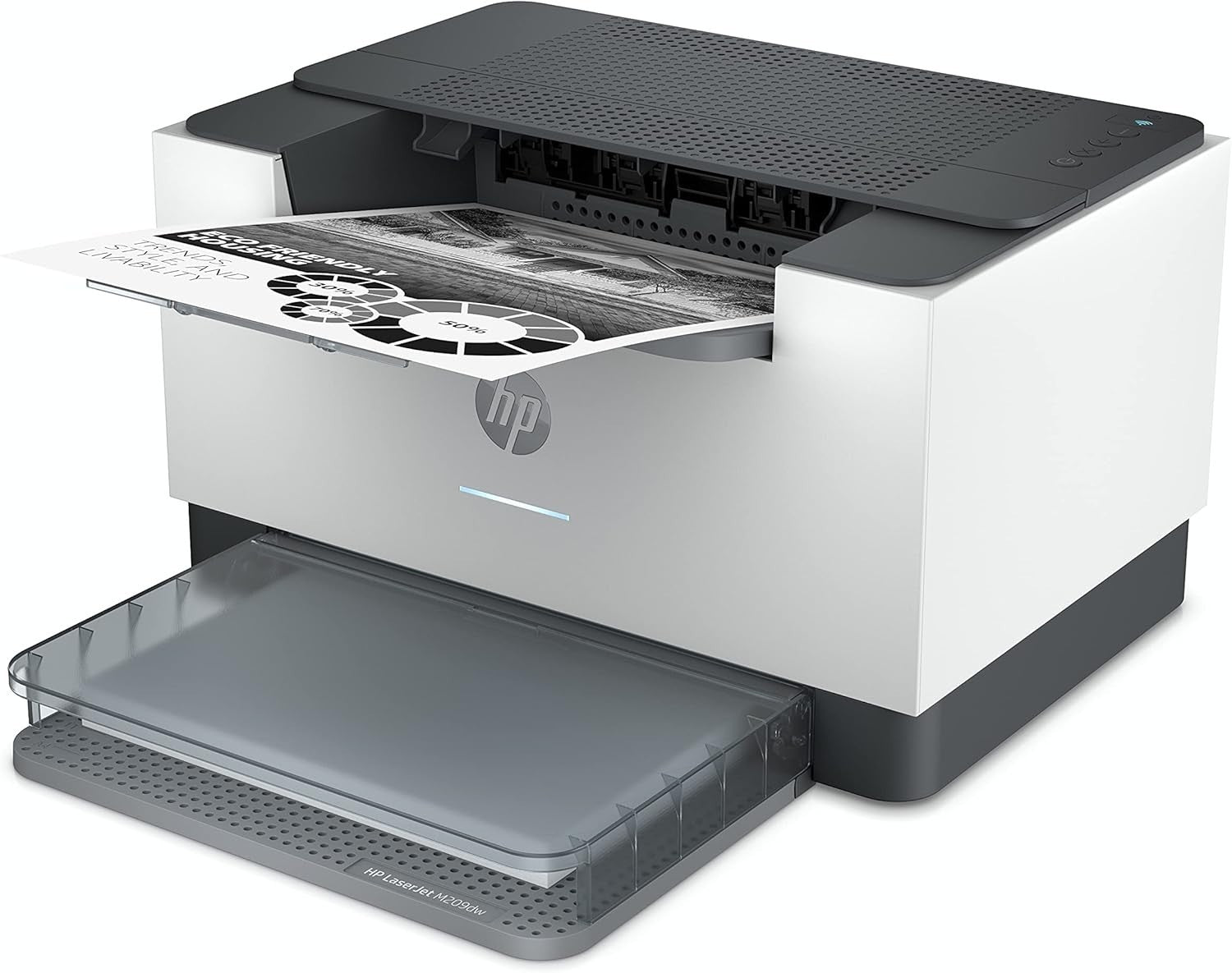 White Mono Laser Printer A4 Wireless Duplex 30ppm Small Office Home