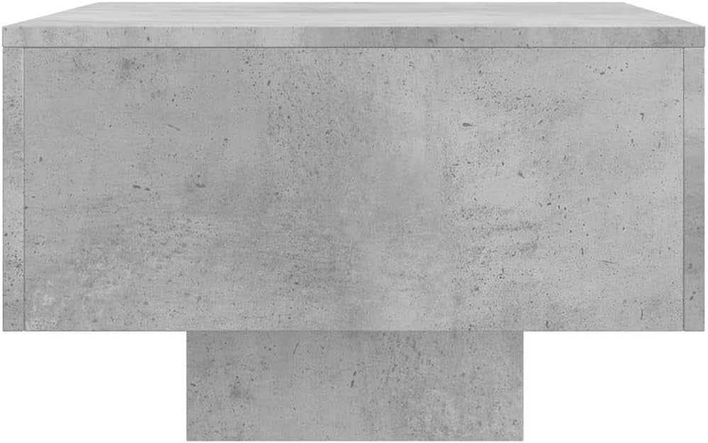 Concrete Grey Coffee Table, Rectangular Engineered Wood 100x49.5x31cm