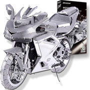 Metal Motorcycle 3D Puzzle Model Kit for Adults | 72Pcs Stainless Steel DIY