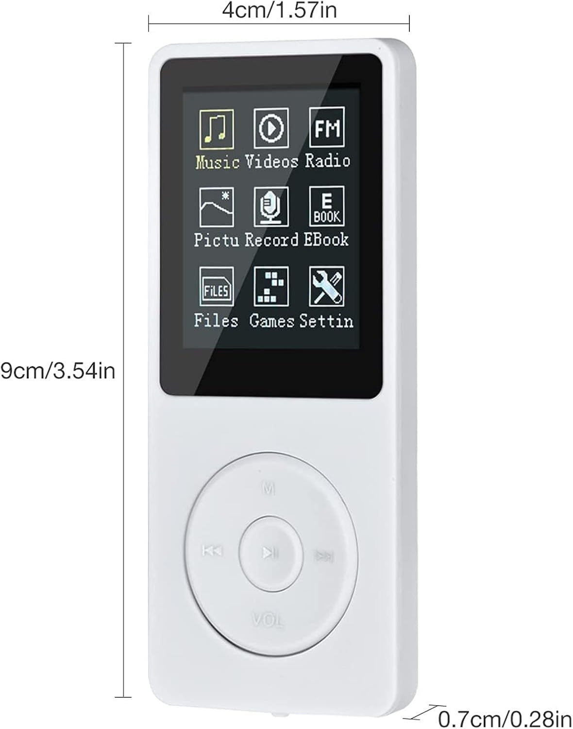 8GB MP3/MP4 Digital Music Player Portable FM Radio & Voice Recorder
