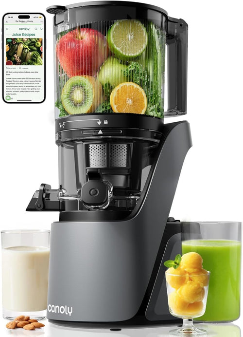 Cold Press Juicer 350W 5.8in Wide Feed Chute Whole Fruit High Yield