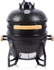 15" Ceramic Charcoal BBQ Grill with Stand & Cover – Kamado Egg Smoker