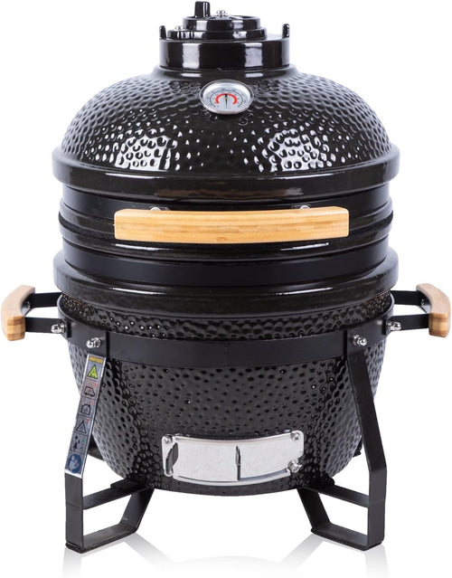 15" Ceramic Charcoal BBQ Grill with Stand & Cover – Kamado Egg Smoker