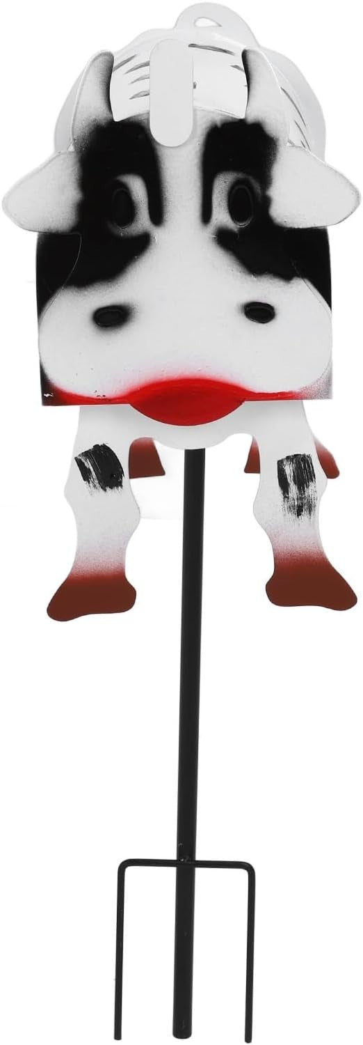 Large Cow Mailbox Outdoor Iron Animal Letter Box | Weatherproof Parcel Slot