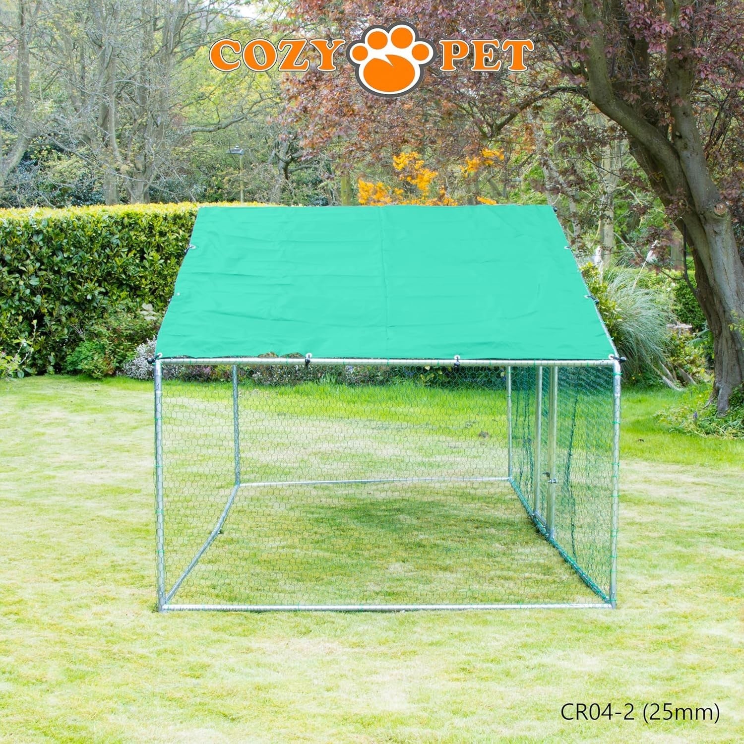 4x2m Walk In Chicken Run 25mm Steel Heavy Duty Pen