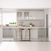 Metal Baby Safety Playpen Black Auto Close Gate Fireplace Pet Fence