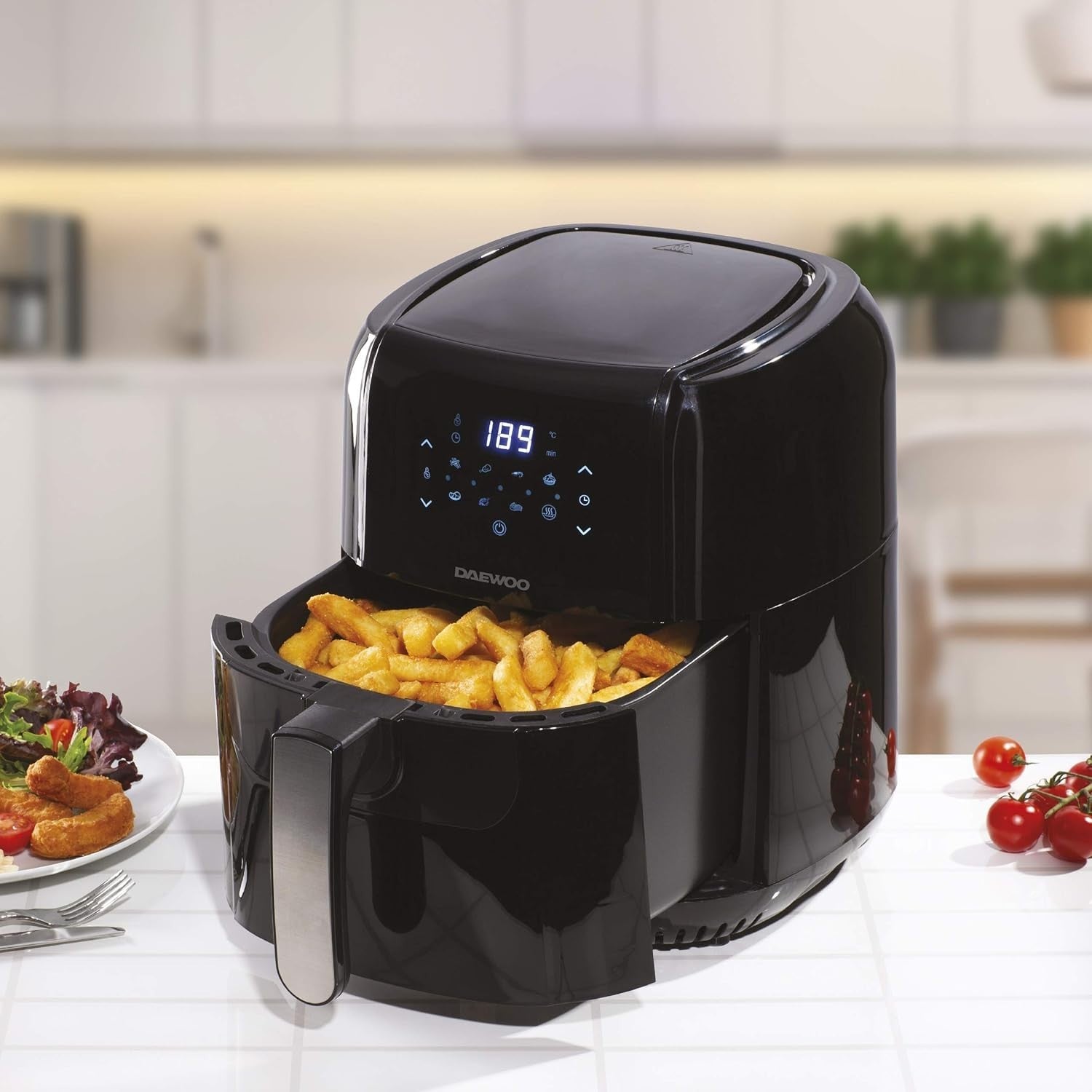 5.5L Digital Air Fryer Healthy Low-Fat Cooker No-Oil Fry Roast Bake Safety Timer