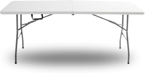 6ft Folding Plastic Table Outdoor Camping BBQ Picnic 400kg Heavy Duty