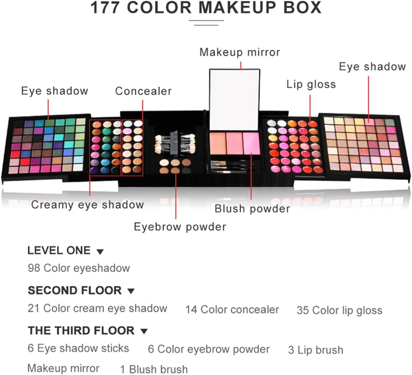 Beauty Advent Calendar 2025 Makeup Gift Set Palette Bag