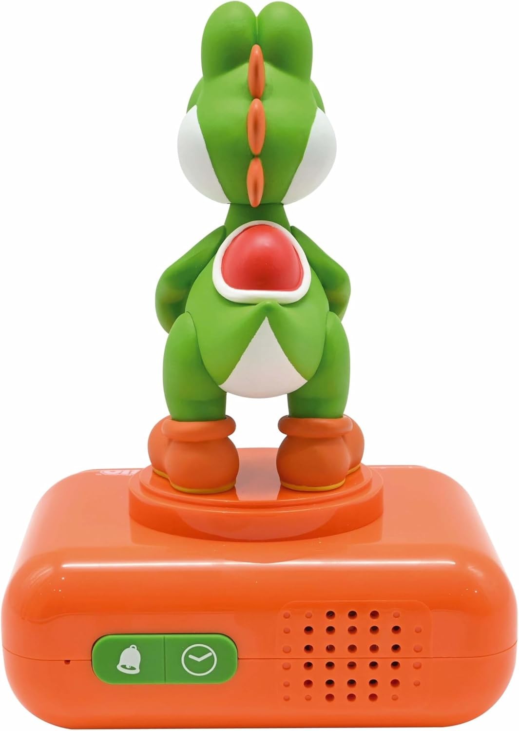 Kids Green Orange Dinosaur Alarm Clock Night Light LCD Snooze Sound