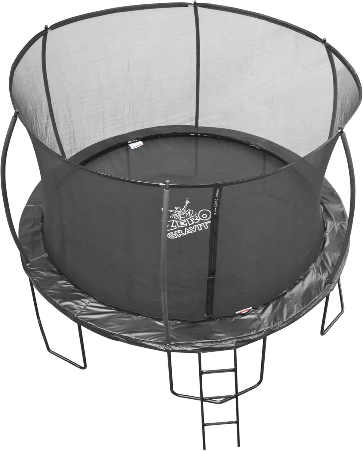 12FT Garden Trampoline Safety Enclosure Ladder PVC Padding Heavy Duty