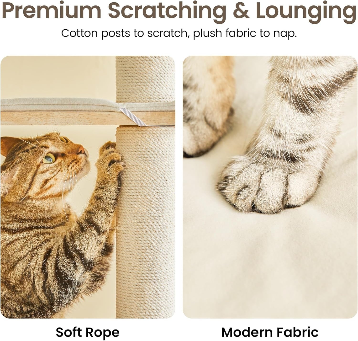 Modern Cat Tree 160cm Multi Level Tower Condo Scratching Posts Indoor Cats