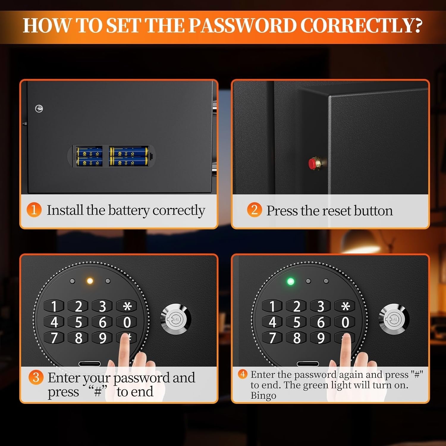 31L Digital Safe Box Electronic Keypad Cash Jewelry Security Lock