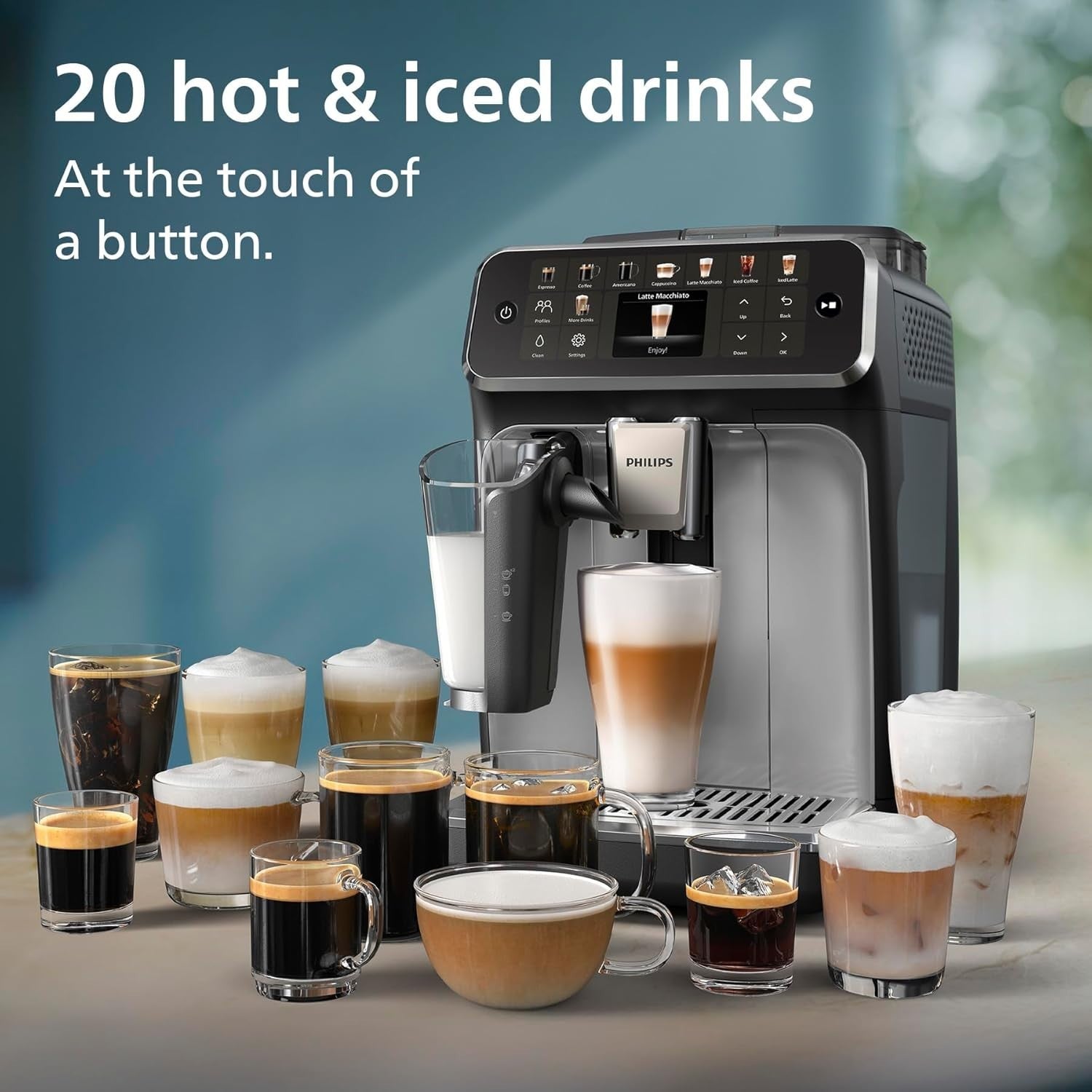 Premium Bean to Cup Coffee Machine | 20 Hot & Iced Drinks Maker