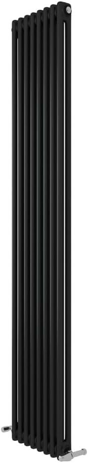 Minimalist 2 Column Bathroom Radiator Matt Anthracite 1800x380mm High Heat