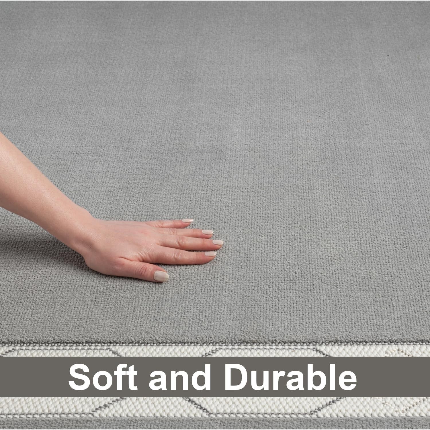 Washable Geometric Area Rug 120x170cm Anti Slip Soft Low Pile Home Decor