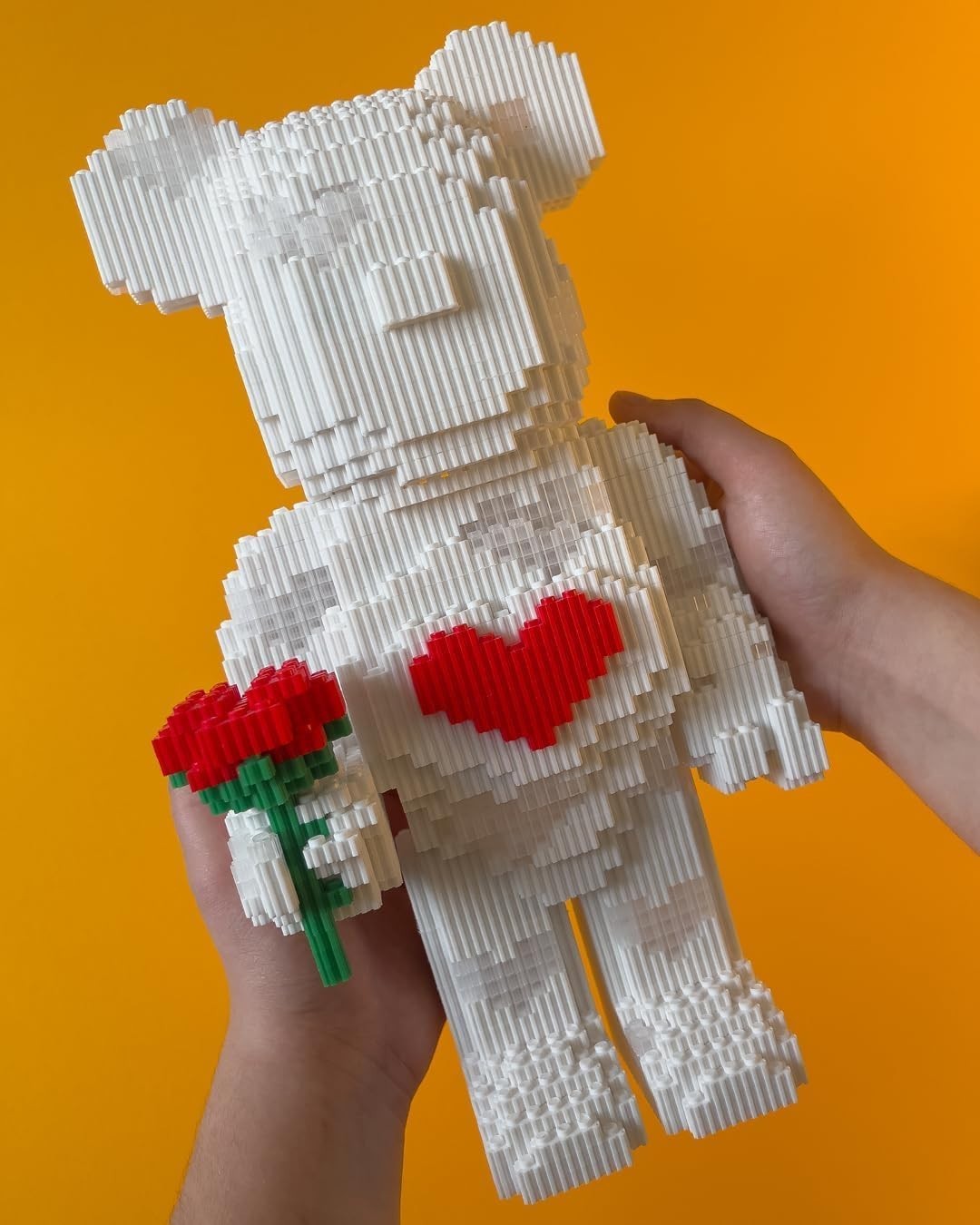 LED Love Bear DIY Building Blocks 5,423 pcs Romantic Gift for Wife Girlfriend