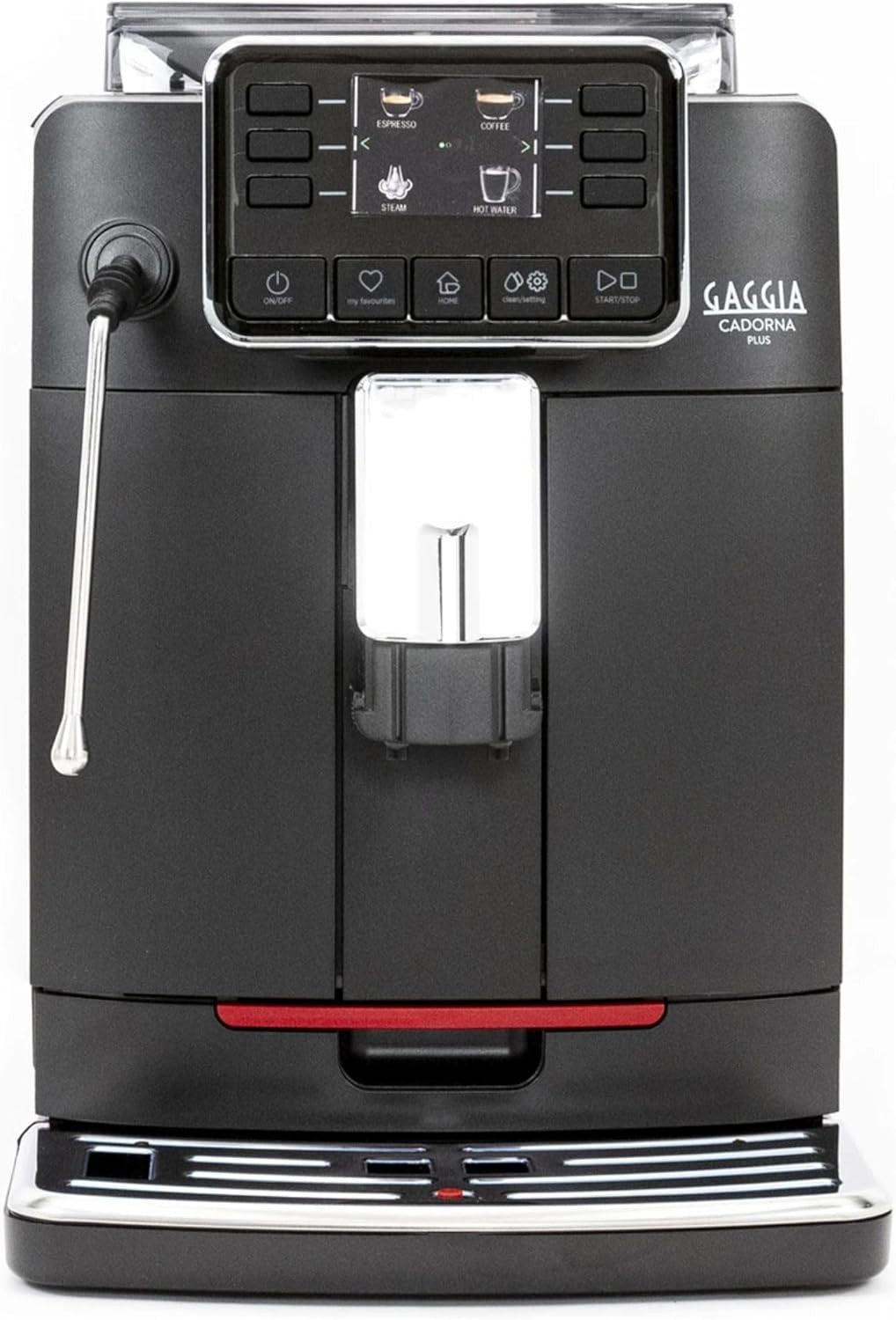 Automatic Bean-to-Cup Coffee Machine with Steam Wand 1400W 60oz Black