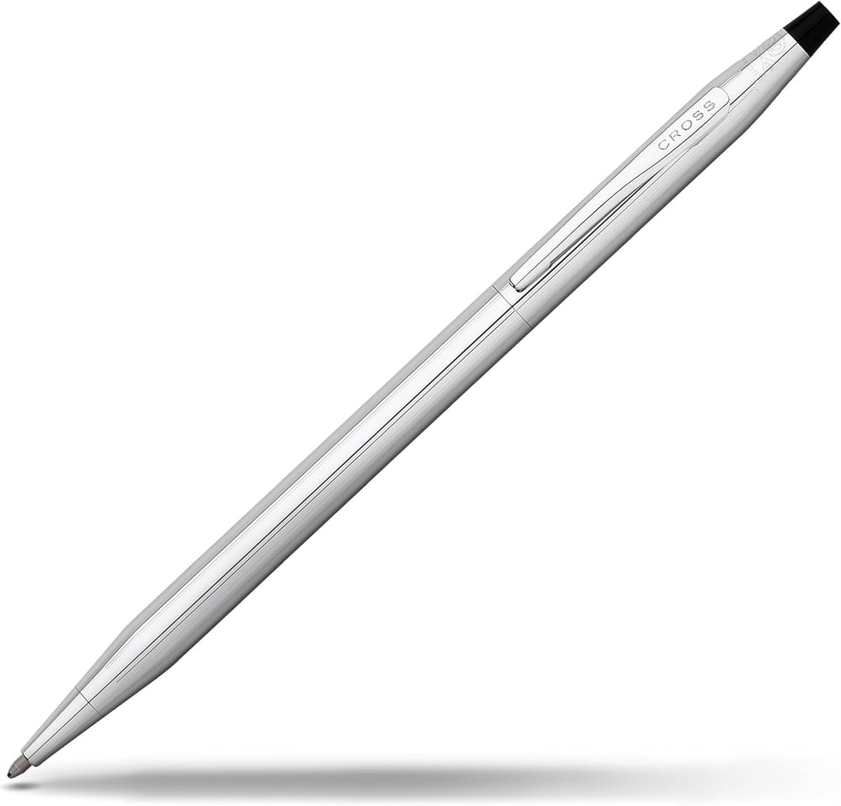 Luxury Lustrous Chrome Ballpoint Pen – Medium Point, Refillable, Gift Box