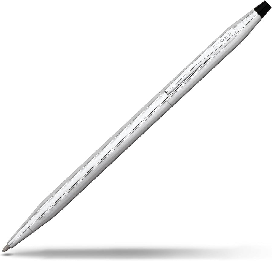 Luxury Lustrous Chrome Ballpoint Pen – Medium Point, Refillable, Gift Box