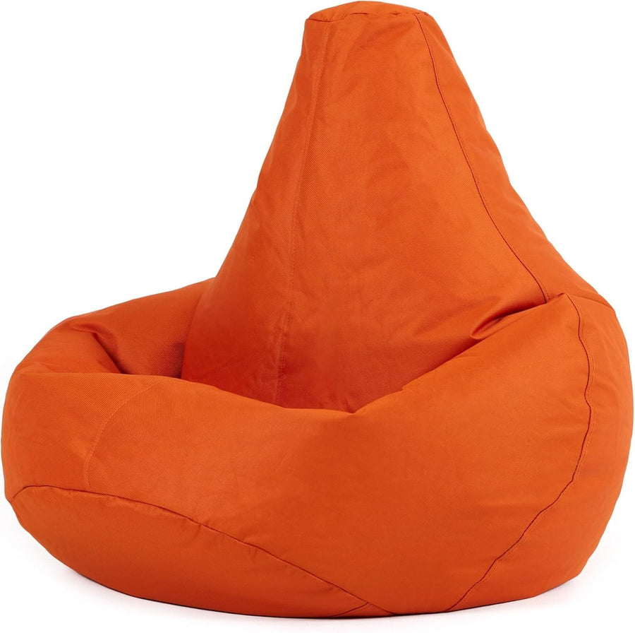 Kids Outdoor Bean Bag Chair Waterproof Gaming Seat – Orange Indoor Use