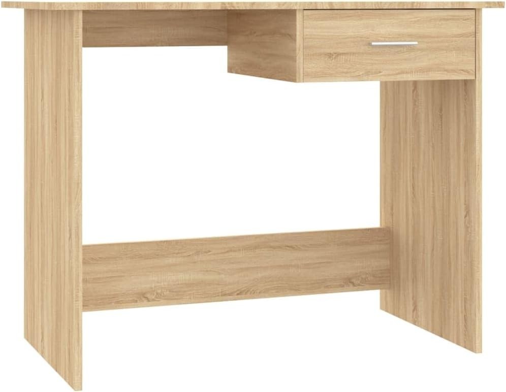 Sonoma Oak 100x50cm Computer Desk with Drawer, Home Office Laptop Table