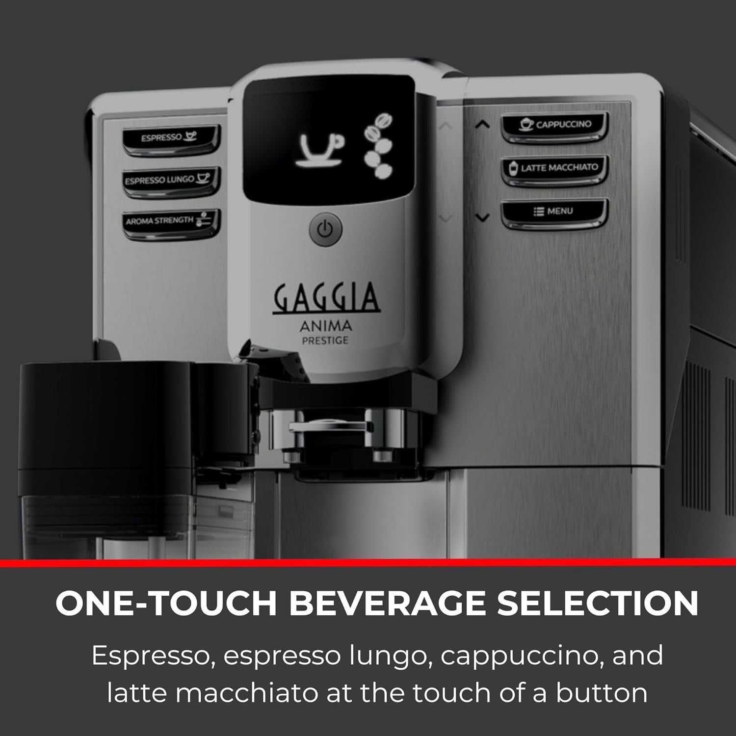 Automatic Bean-to-Cup Coffee Machine 1.7L Milk Frother 1850W Silver