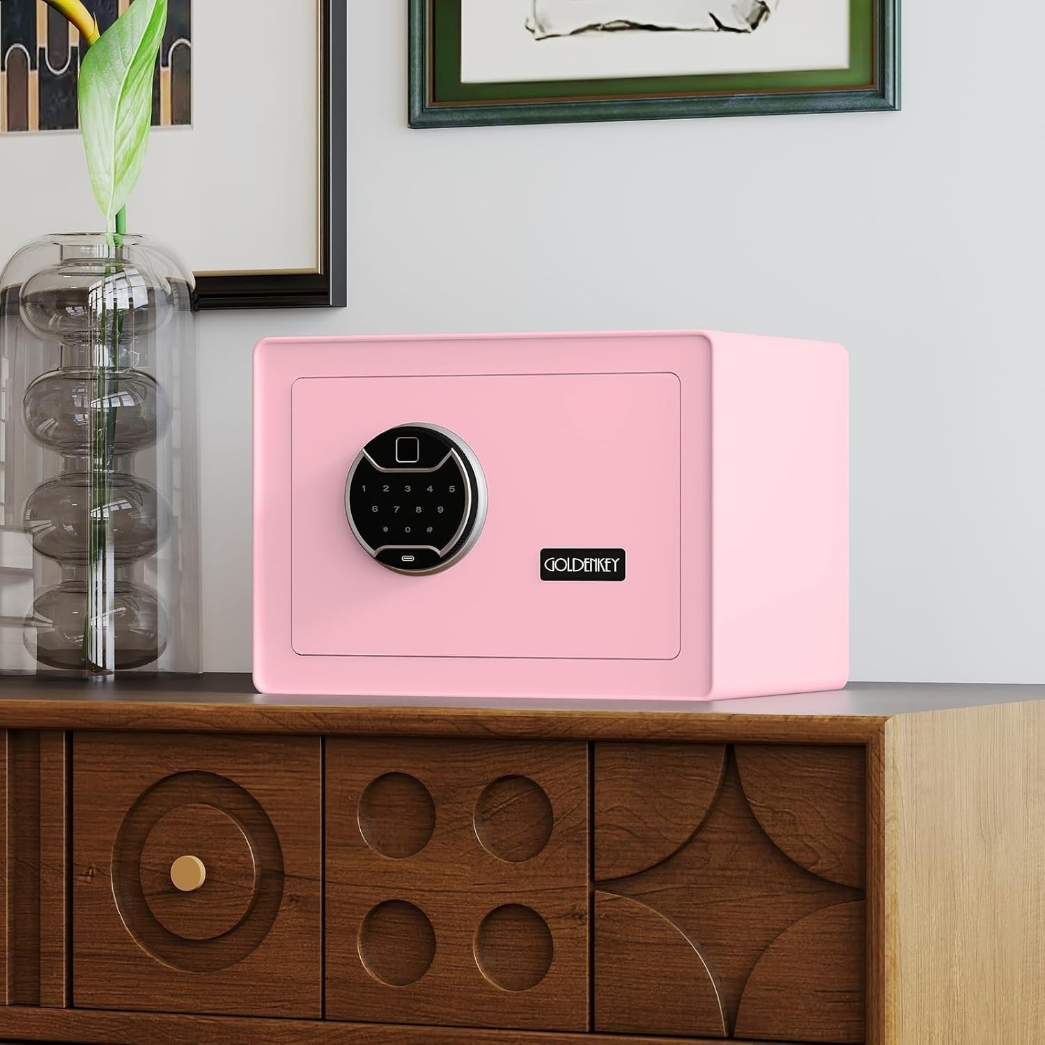 1.2 Cu Ft Fingerprint Safe Box Biometric Fireproof Document Security