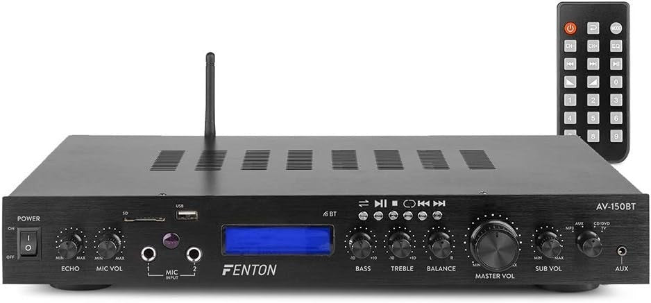 Home Cinema Surround Sound System Bluetooth Amplifier USB AUX Radio Description