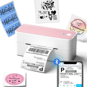 4x6 Bluetooth Thermal Label Printer Shipping Inkless Pink