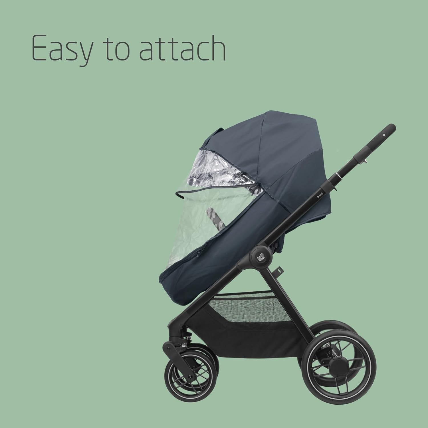 Universal Pushchair Rain Cover Pram Raincover Ventilated Front Window