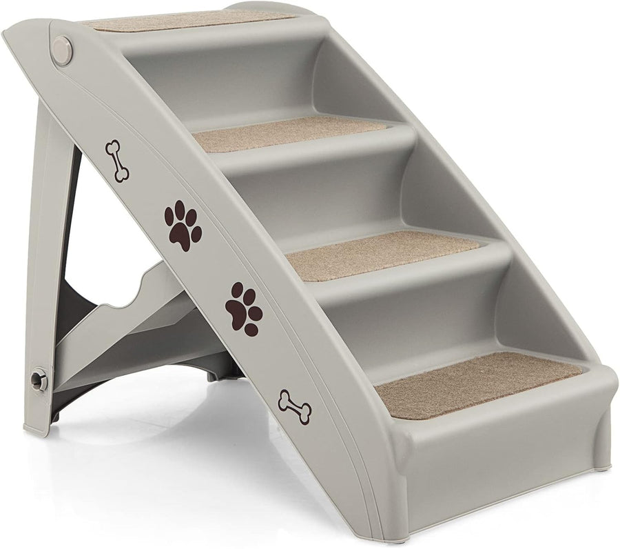 Foldable Portable Dog & Cat Pet Steps with Non‑Slip Footpads – Lightweight Ramp