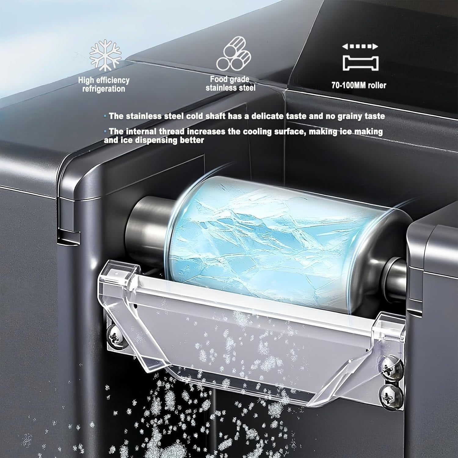 Commercial Snowflake Ice Shaver Electric Ice Crusher 12lb Party Slush Maker