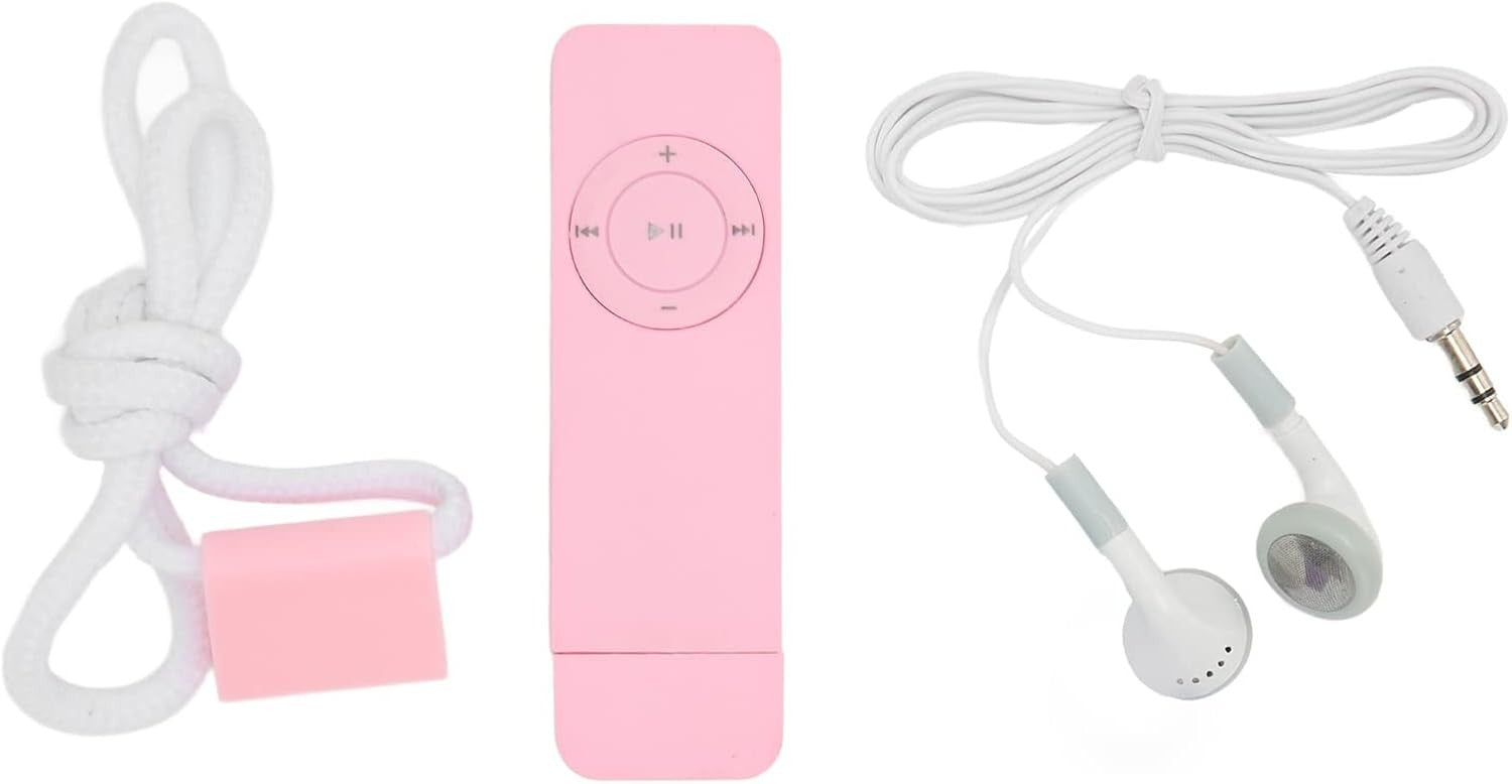 USB MP3 Player Stick HiFi Lossless 64GB Portable Pink