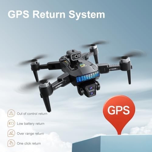 OBEST GPS Drone 4K Camera, Brushless Motor, FPV, 2 Batteries, Beginner
