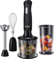 500W Handheld Electric Blender with Chopper & Whisk - 700ml Bowl, Portable