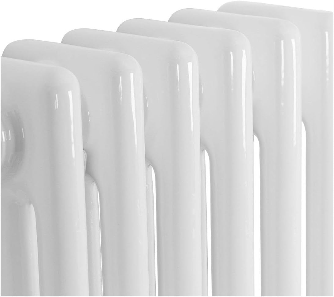 White Triple Column Vertical Radiator 1500x290mm Bathroom Kitchen