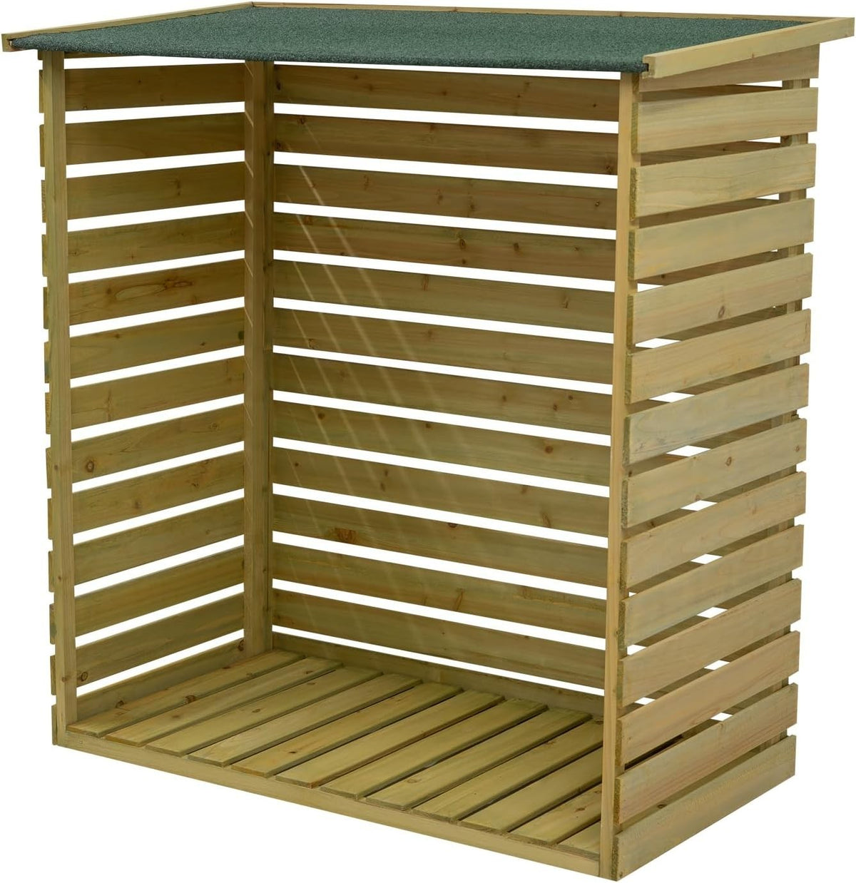 Wooden Log Store Shed 116x64x123cm Firewood Storage Outdoor