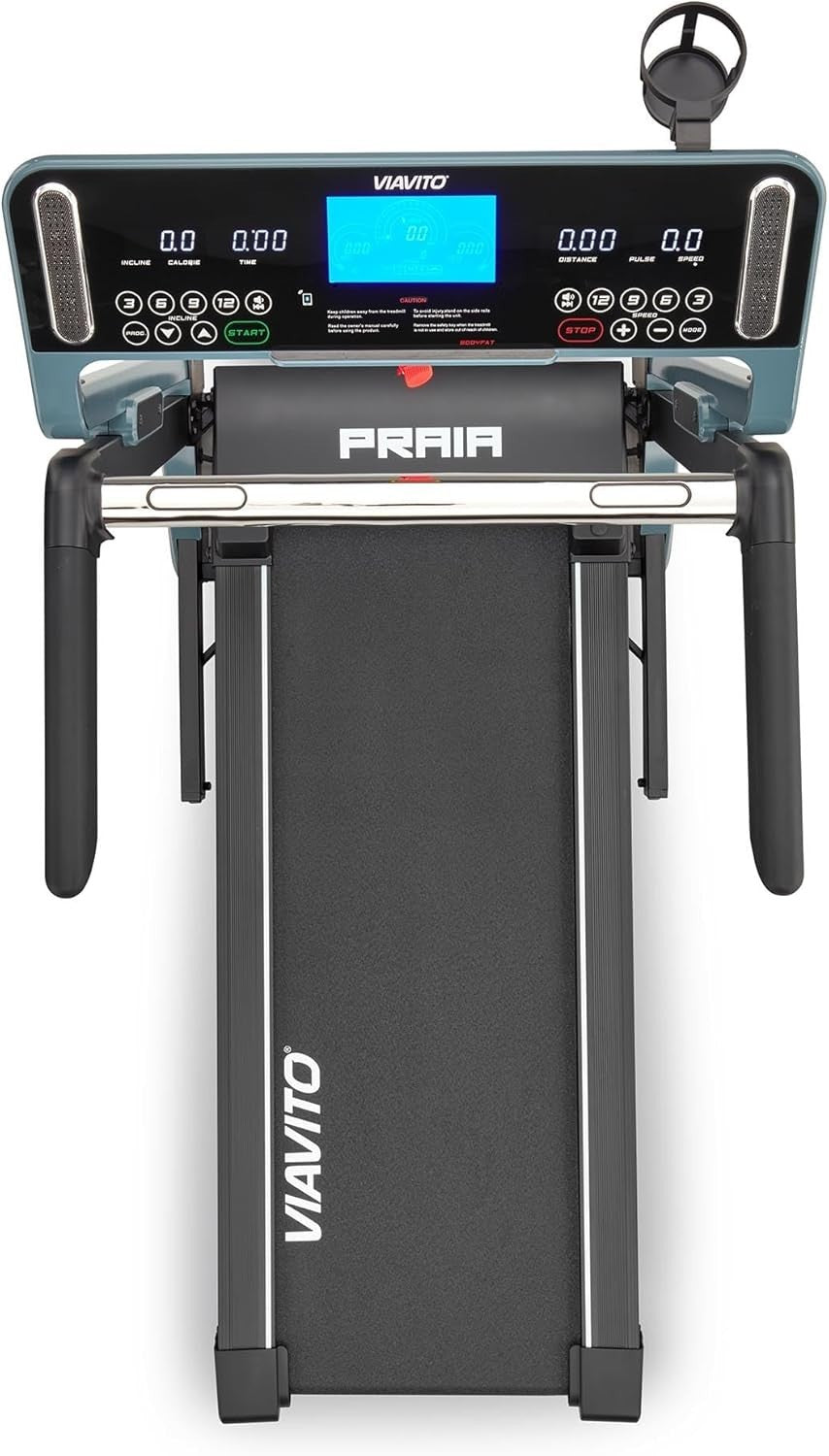 Folding Treadmill 12kph Home Gym Electric Incline Fitness Machine
