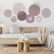 Boho Abstract Wall Art Decals Colorful Stickers Kids & Living Room