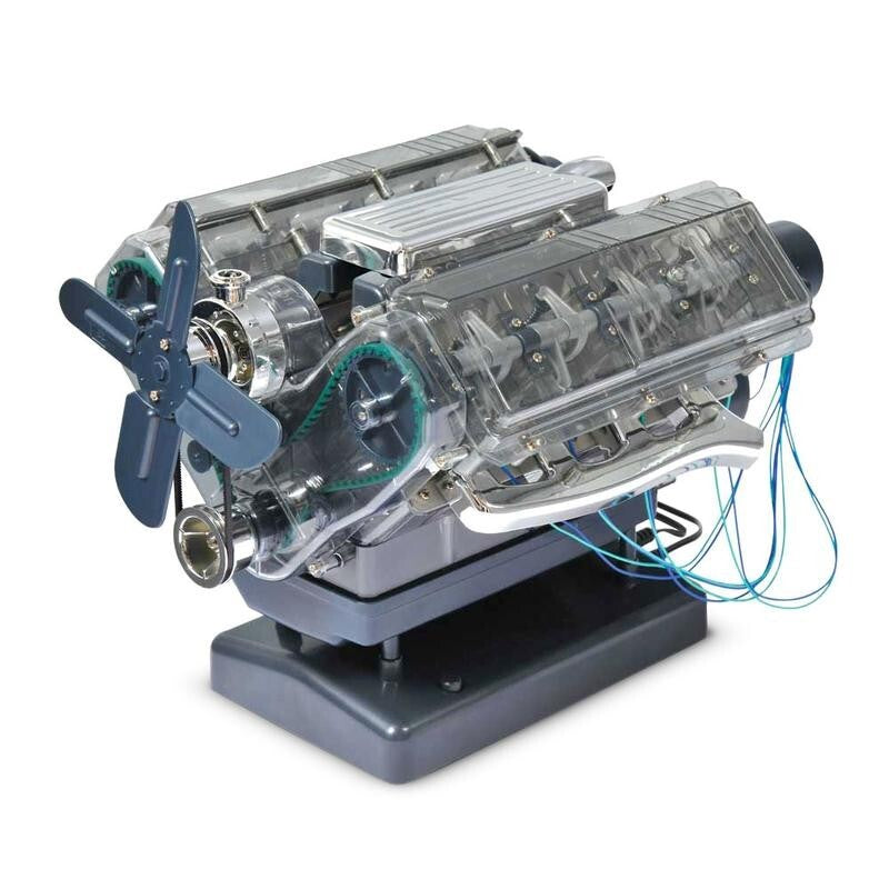 Build Your Own V8 Engine Kit - Interactive Model with Sounds & Lights - 300 Pcs