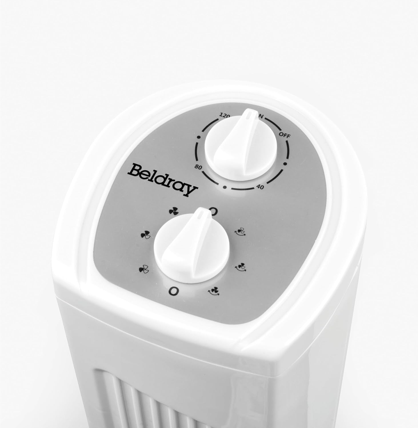 32" Tower Fan – 3-Speed Quiet Oscillating Cooling Fan w/ Timer & Handle White